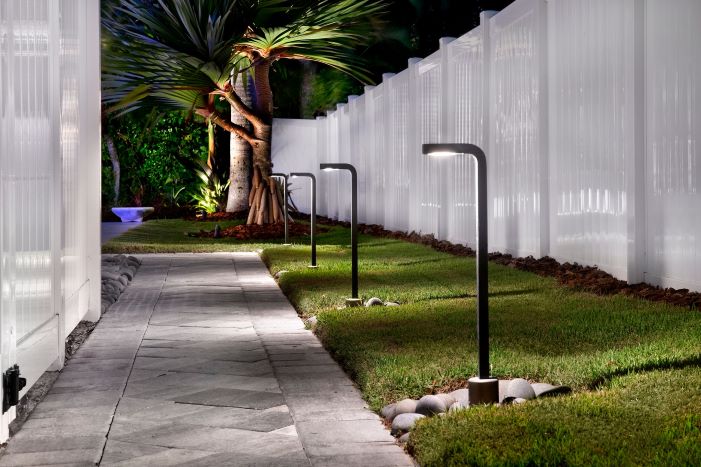 Pathway lighting design installed in Naples, Florida.